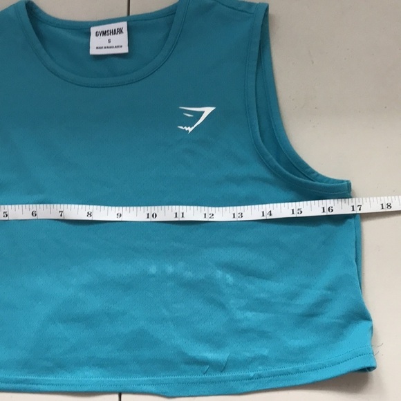 Gymshark TRAINING CROP TANK top comet blue size Small - Picture 8 of 12